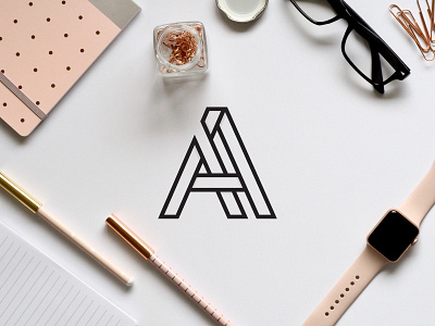 Geometric A Logo branding geometric geometric design letter a letter logo logo logo design logodesign