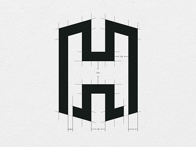 H logo With Grid