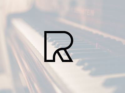 Piano R Logo branding logo logo design