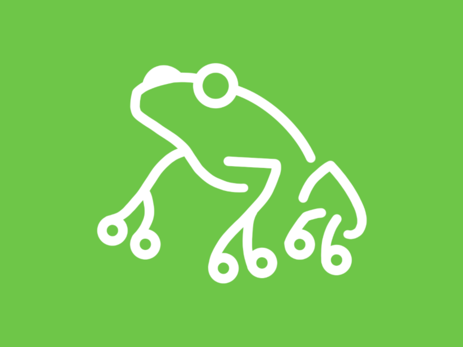 Monoline Frog Logo by Mike Pickett on Dribbble