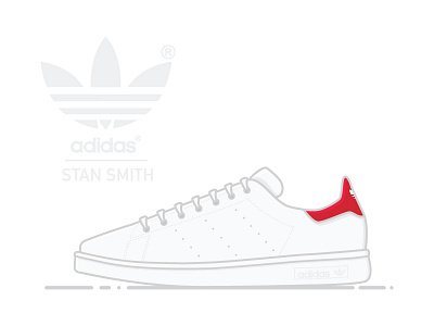 adidas Stan Smith Red & White