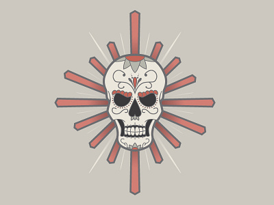 Sugar Skull muted skull sugar skull vector