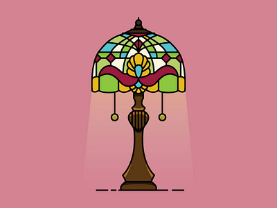 Tiffany Lamp inspiration instagram lamp lamp shade process stained glass tiffany vector vector art youtube