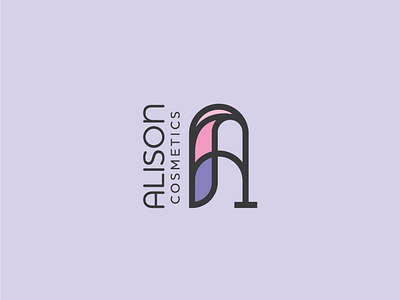 Alison Cosmetics Logo - Main Lockup beauty logo cosmetics cosmetics logo logo logodesign