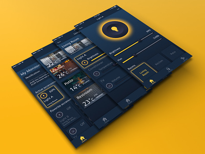 Smart Home Concept app concept control design home home kit iphone mobile sketch smart smart home ui
