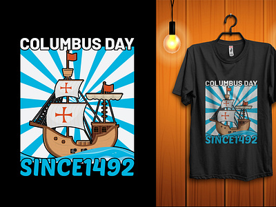 Columbus day since14952 t-shirt design