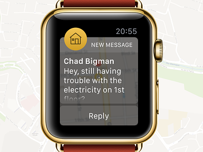 Llaveo Apple Watch messages app apple companion message notification owner startup ui watch
