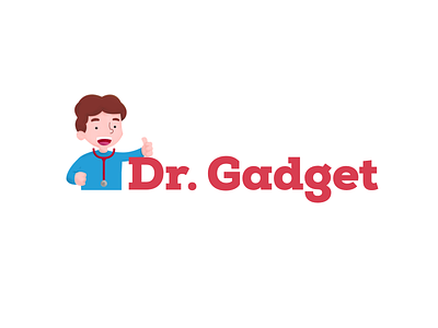 Dr. Gadget brand dr gadget geek illo illustration logo millennial