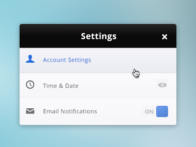 Settings 2º Theme app clean interface mac minimal os setting ui x