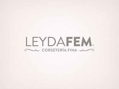 LeydaFem Logo art deco beauty corseteria corsetry femenine identity lingerie logo retro simple