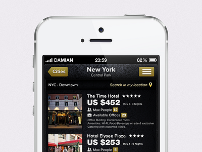 Leather Travel Reservation iOS App