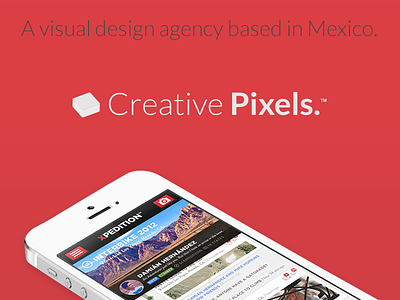 Creative Pixels Preview creative identity pixels red website