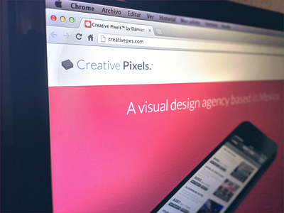 It's live! agency app clean creative design mexico personal pixels responsive simple web
