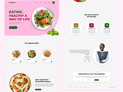 Web landing page landing page restaurant restaurant web landing page restaurant web page uiux web landing