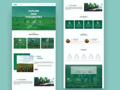 Web page agriculture landing page tech uiux ux web web landing