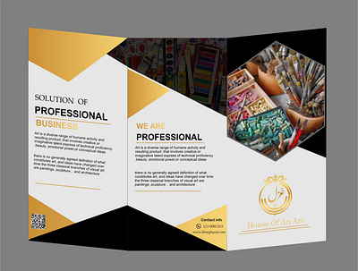 Art Gallery Leaflet banner design branding brochure design flyer design graphic design leaflet design logo