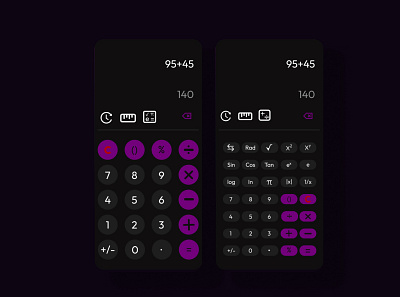 DailyUI Design Challenge-004 | Calculator 004 100days 4th day animation calculator challenge daily ui design design design challenge illustration logo prototyping ui ux wireframing