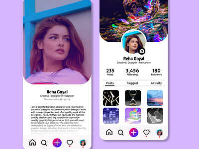 Daily UI Design Challenge | 006 | Portfolio User profile