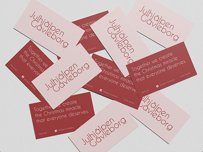 Julhjälpen Gävleborg - Business card branding business card graphic design logo