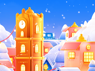 Snowy village