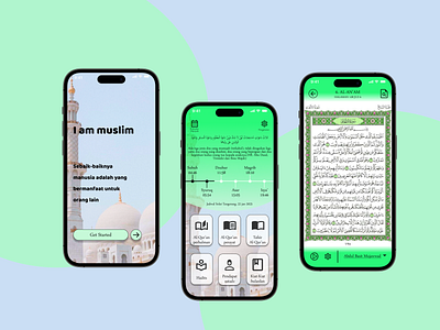I am muslim design mobile ui ux
