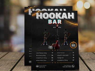 Attractive Hookah Bar poster