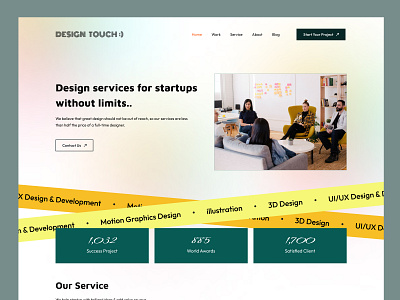 Digital Agency Website Landing Page Design