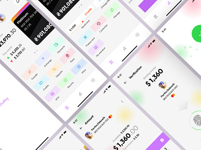 Fintech App Design - Fintech Banking app design bank account bank app banking banking app credit card financial app fintech fintech app krishs design station mobile banking money transfer product design savings transaction app ui user experience design user interface design ux uxui mobile app