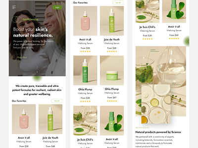 Skincare Product Website Design beauty beauty product healthy skin homepage krishs design station product design skin product skincare skincare natural skincare product skincare product web design ui uiux user experience design user interface design ux web design website website design