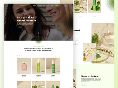 Skincare Product Website Design