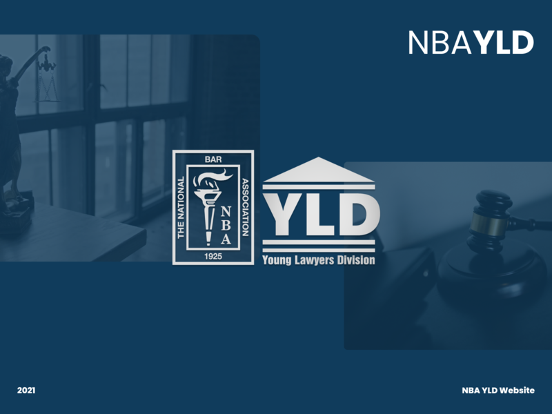 NBA YLD Website attorney design lawyers national bar association nba site ui ux website wordpress young lawyers division