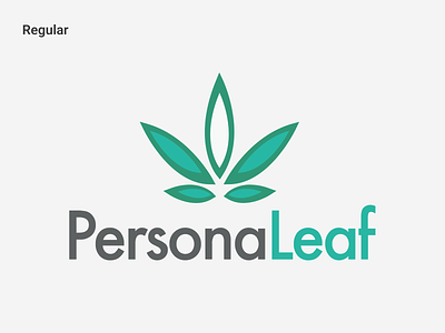 PersonaLeaf Logo Design cannabis design illustrator logo vector