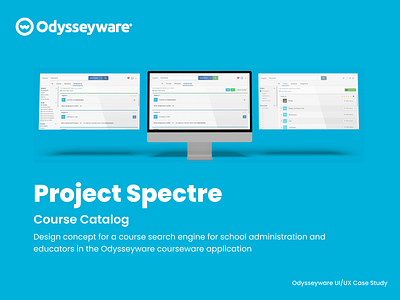 Project Spectre for Odysseyware Online Education design illustration ui
