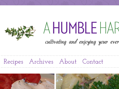 A Humble Har akadora blog herbs josefin slab neutraface recipes