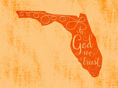 In God We Trust fl florida god hand lettered lettered state state motto trust usa