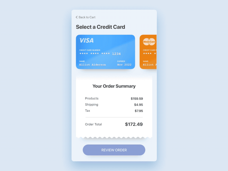 Credit Card Checkout