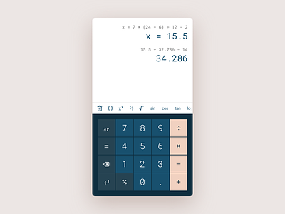 Calculator app calculator dailyui ui