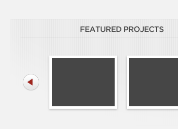 Featured Projects Carousel button carousel portfolio thumbnails