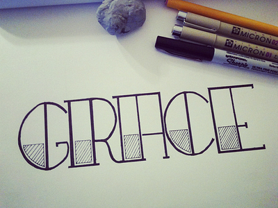 Grace hand lettering lettering typography