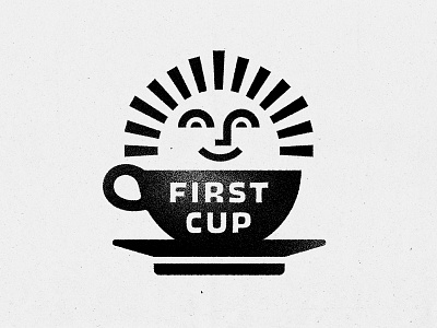 First Cup beverage cafe cafe logo caffeine coffee coffee cup dove food and drink illustration morning sun sunrise washington dc will dove