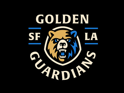 Golden Bear animal athletics bear bear logo esports gaming golden state golden state warriors guardians nature sf sports sports logo warriors