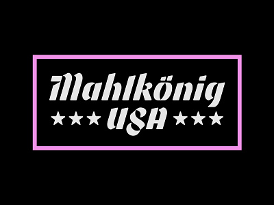 Mahlkonig USA Shirt Design cafe coffee coffee shop durham germany lettering logotype mahlkonig north carolina stars type typography usa washington dc