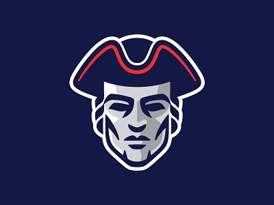 Patriots Logo athletics branding charlotte football logo north carolina patriot patriots sports sports branding sports logo tricorn type typography