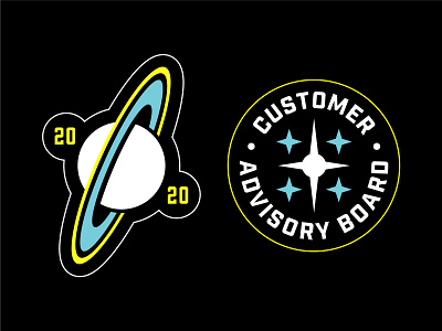 Stardog Stickers 2020 badges dog nasa patch planet saturn space star stardog stars sticker stickers