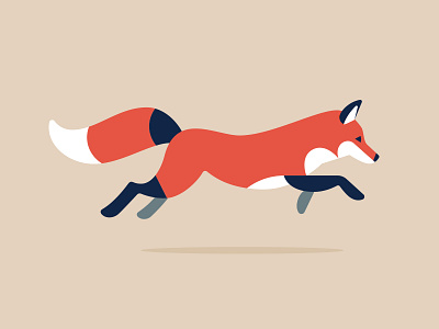 Fox 1 animal cute forest fox illustration jumping outdoors running sketch vector wip