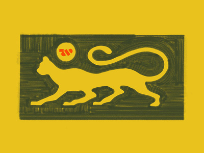 Magic Cat animals branding cat cheetah color draw durham illustration lettering logo nc w