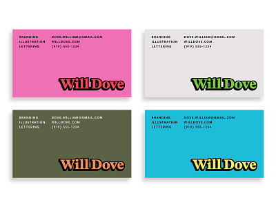 Business Card Comps branding business cards color font identity logo print type typography