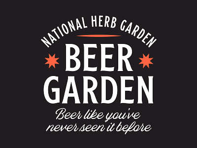 Beer Garden Lockup badge beer beer branding garden logo nature outdoors signage type typography wildlife