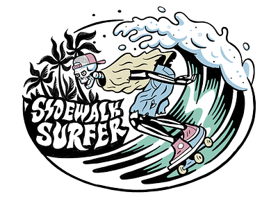 Sidewalk Surfer by Will Dove on Dribbble