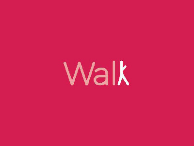 Walk calligram